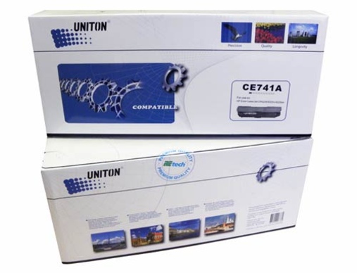 Картридж HP CE741A (307A) (восстановленный) синий (7,3K) UNITON Premium - изображение