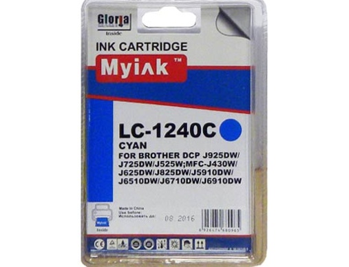 Картридж Brother MFC-J6510/6710/6910 (LC1240C) синий (9,6ml, Dye) MyInk - изображение
