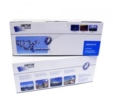 Картридж HP CB541A (125A)/CANON Cartridge 716C синий (1,4K) UNITON Premium - изображение