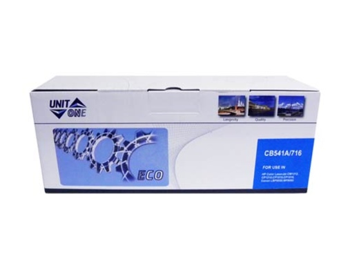 Картридж HP CB541A (125A) синий (1,4K) UNITON Eco - изображение