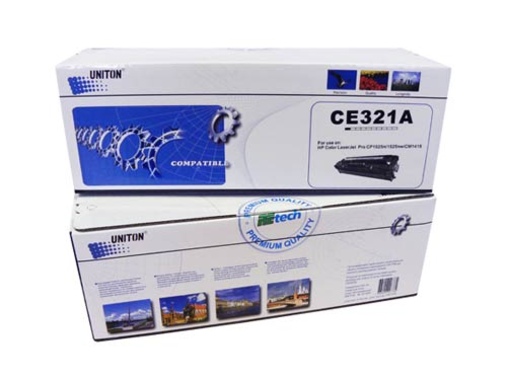 Картридж HP CE321A cиний (1,3K) UNITON Premium - изображение