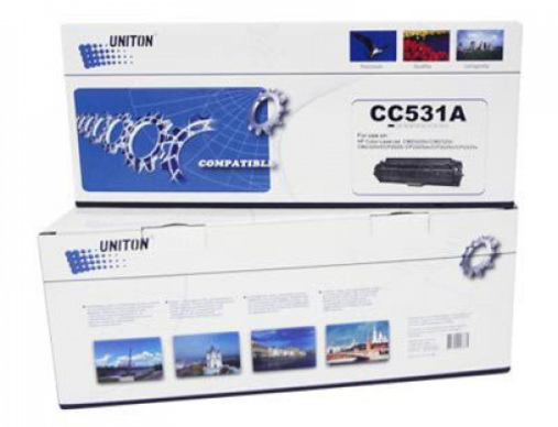 Картридж HP CC531A (304А) синий (2,8K) UNITON Eco - изображение