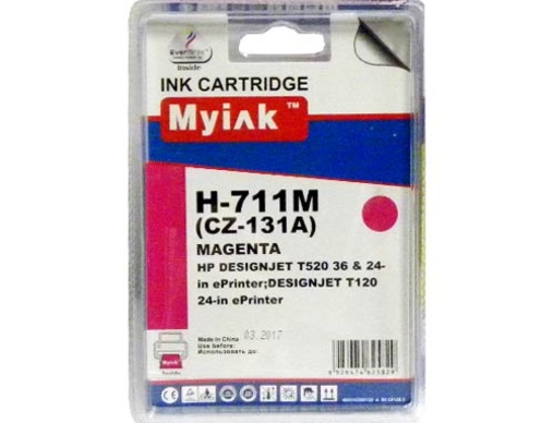 Картридж HP CZ131A (711) красный (26ml, Dye) MyInk - изображение