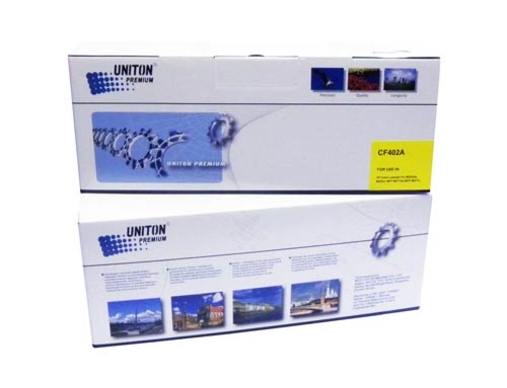 Картридж HP CF402A (201A) желтый (1,4K) UNITON Premium - изображение