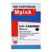 Картридж Brother MFC-J5910/6510/6710 (LC1280XLBK) черный (29,6ml, Pigment) MyInk - изображение