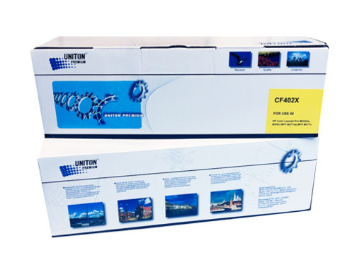 Картридж HP CF402X (201X) желтый (2,3K) UNITON Premium - изображение