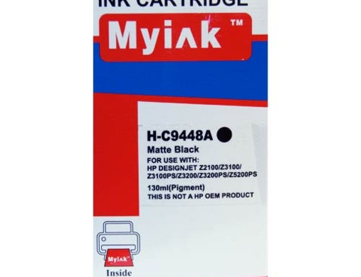 Картридж HP C9448A (70) черный-матовый (130ml, Pigment) MyInk - изображение