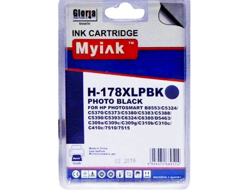 Картридж HP CB322 (178XL) фото черный (14,6ml, Dye) MyInk - изображение