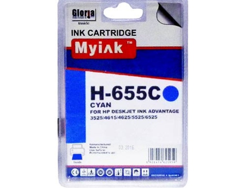 Картридж HP CZ110AE (655) синий (14,6ml, Dye) MyInk - изображение