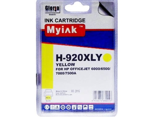 Картридж HP CD974A (920XL) желтый (14,6ml, Dye) MyInk - изображение