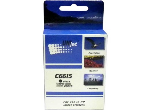 Картридж HP C6615DE (15) черный 40ml Unijet - изображение
