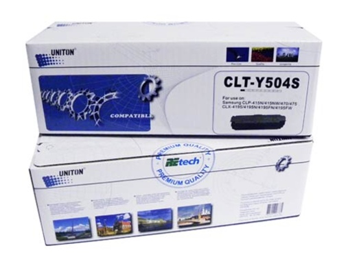 Картридж SAMSUNG CLP-415/CLX-4195 (CLT-Y504S) (1,8K) желтый UNITON Premium - изображение