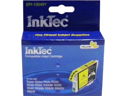 Картридж EPSON R200/300/RX500/600 (T0484) желтый InkTec - изображение