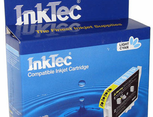 Картридж EPSON R200/300/RX500/600 (T0485) светло-синий InkTec - изображение