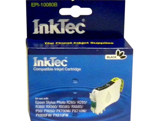 Картридж EPSON St Photo P50 (T0801) черный InkTec - изображение