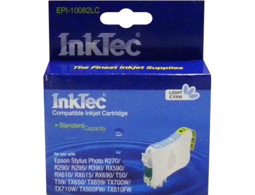 Картридж EPSON R270/390/RX590/TX700 (T0825N) светло-синий InkTec - изображение