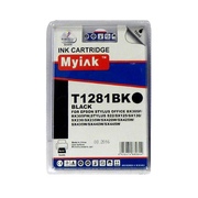 Картридж EPSON St S22/SX125/Office BX305 (T1281) черный (10ml, Pigment) MyInk - изображение