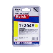 Картридж EPSON St SX420/525/620/Office BX305/525 (T1294) желтый (10ml, Pigment) MyInk - изображение
