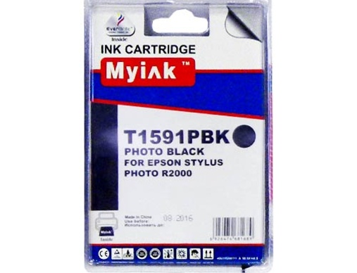 Картридж EPSON St Photo R2000 (T1591) фото черный (18,4ml, Pigment) MyInk - изображение