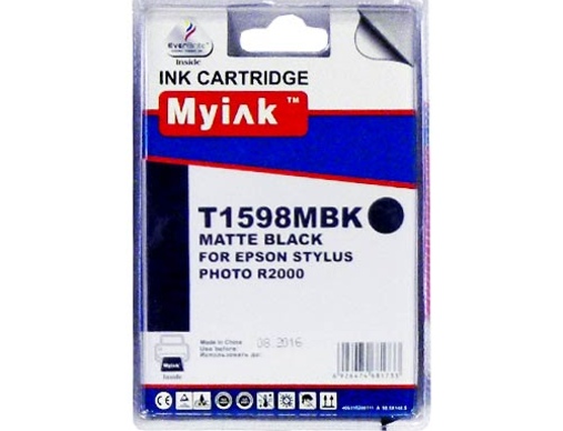 Картридж EPSON St Photo R2000  (T1598) черный матовый (18,4ml, Pigment) MyInk - изображение