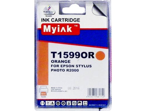 Картридж EPSON St Photo R2000 (T1599) оранжевый (18,4ml, Pigment) MyInk - изображение