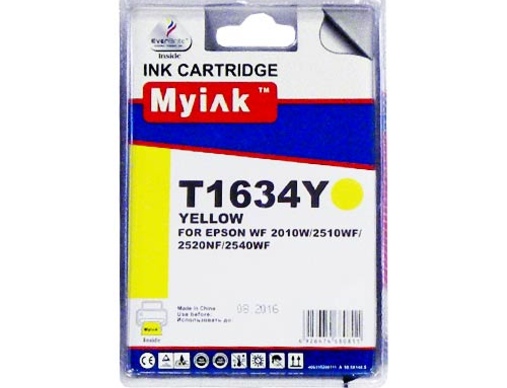 Картридж EPSON WorkForce WF-2010/2510/2520/2540 (T1634) желтый MyInk - изображение