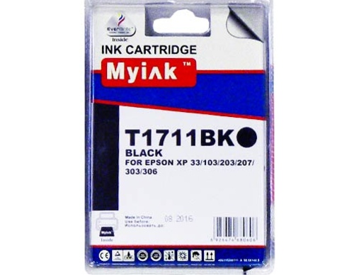 Картридж EPSON Expression Home XP-103/203/406 (T1711) (14,6ml, черный, Pigment) MyInk - изображение