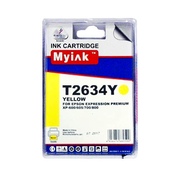 Картридж Epson Expression Premium XP-600/XP-605/XP-700/XP-800 (T2634) желтый (13,8ml, Dye) MyInk - изображение
