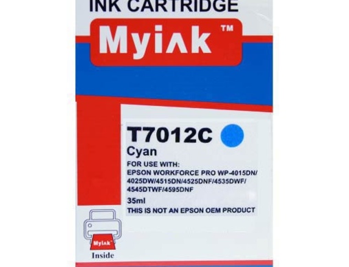 Картридж EPSON WorkForce Pro WP-4015/4025/4515/4525/4535 (T7012) синий MyInk - изображение