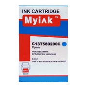 Картридж EPSON St Pro 3800/3880 (T5802) синий (84ml, Pigment) MyInk - изображение