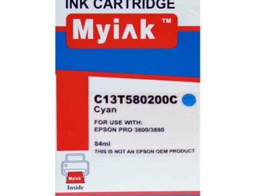Картридж EPSON St Pro 3800/3880 (T5802) синий (84ml, Pigment) MyInk - изображение