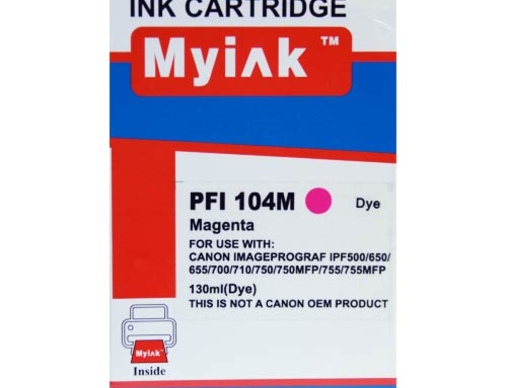 Картридж CANON PFI-104M IPF 500/600/650/700/755 красный (130ml, Dye) MyInk  SAL - изображение