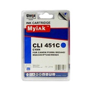 Картридж CANON PIXMA iP7240/MG6340/5440/7140 CLI-451 XLC синий (12ml, Dye) MyInk - изображение