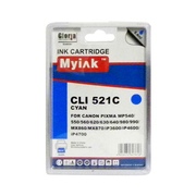 Картридж CANON PIXMA iP3600/4600/ MP540/620/630/980 CLI-521 C синий (8,4ml, Dye) MyInk - изображение