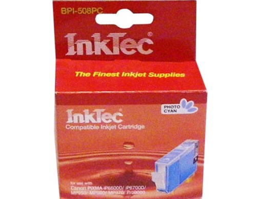 Картридж CANON PIXMA IP-6600D/Pro 9000 CLI-8PC светло-синий InkTec - изображение