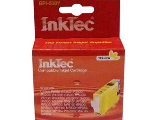Картридж CANON PIXMA IP-4200/5300/Pro 9000 CLI-8Y желтый InkTec - изображение
