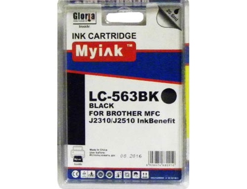 Картридж Brother MFC-J2510 (LC563BK) черный MyInk - изображение