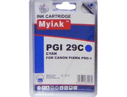 Картридж CANON PIXMA PRO-1 PGI-29C голубой MyInk - изображение