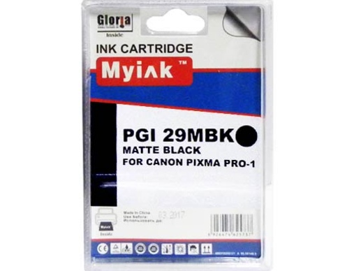 Картридж CANON PIXMA PRO-1 PGI-29MBK черный матовый MyInk - изображение