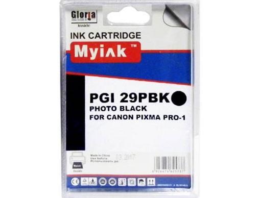 Картридж CANON PIXMA PRO-1 PGI-29PBK фото черный MyInk - изображение