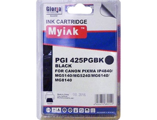 Картридж CANON PIXMA iP4840/MG5140/5240/6140/8140 PGI-425PGBK черный (16ml, Pigment) MyInk - изображение