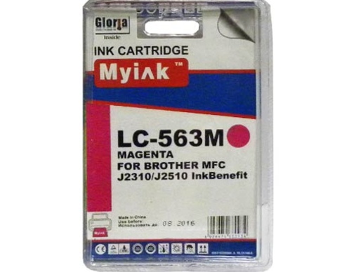 Картридж Brother MFC-J2510 (LC563M) красный MyInk - изображение