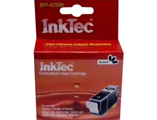 Картридж CANON PIXMA iP4840/MG5140/5240/6140/8140 PGI-425PGBK черный InkTec - изображение