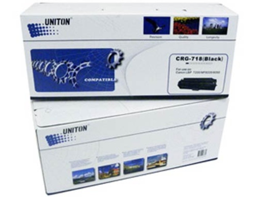 Картридж CANON LBP-7200 Cartridge 718Bk черный (3,4K) UNITON Premium - изображение