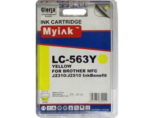 Картридж Brother MFC-J2510 (LC563Y) желтый MyInk - изображение