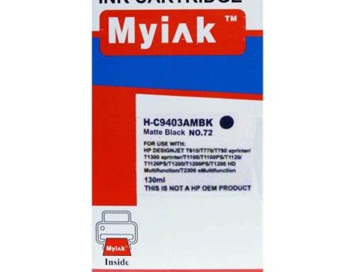 Картридж HP C9403A (72) Matte Black (130ml, Pigment) MyInk - изображение