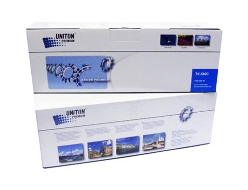 Тонер-картридж KYOCERA FS-C5150 (TK-580C) ( 2.8K, SAKATA) синий UNITON Premium - изображение