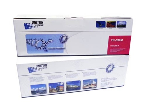 Тонер-картридж KYOCERA FS-C5250/2026/2526/2626 (TK-590M) (5K, SAKATA) красный UNITON Premium - изображение