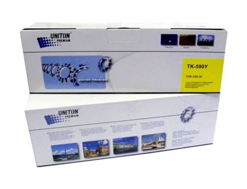 Тонер-картридж KYOCERA FS-C5250/2026/2526/2626 (TK-590Y) (5K, SAKATA) желтый UNITON Premium - изображение
