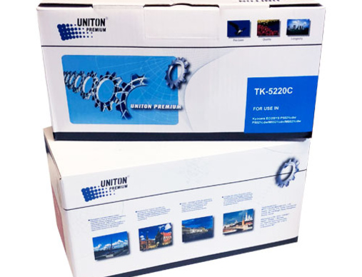 Тонер-картридж KYOCERA ECOSYS P5021/M5521 (TK-5220C) (1,2K) синий UNITON Premium - изображение